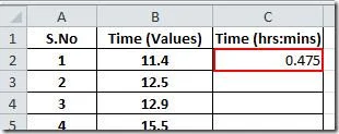 Excel 2010: Zahlenwerte in Zeitwerte umwandeln