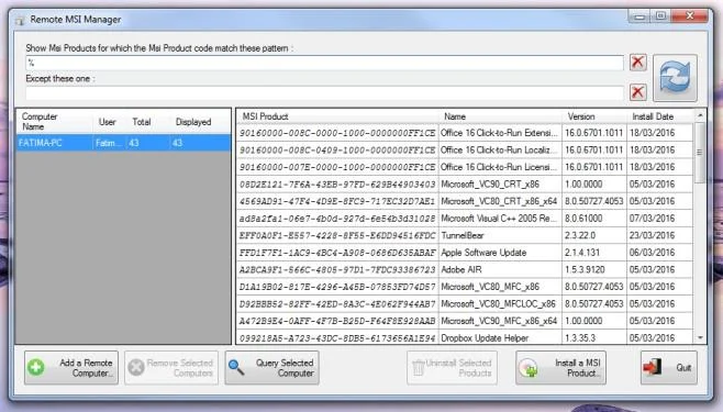 Ver aplicaciones instaladas en un escritorio remoto e instalar nuevas [Windows]