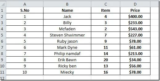 Excel 2010: Verwenden von Array-Formeln