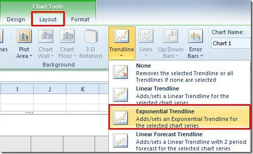 Excel 2010: Trendlinie zum Diagramm hinzufügen